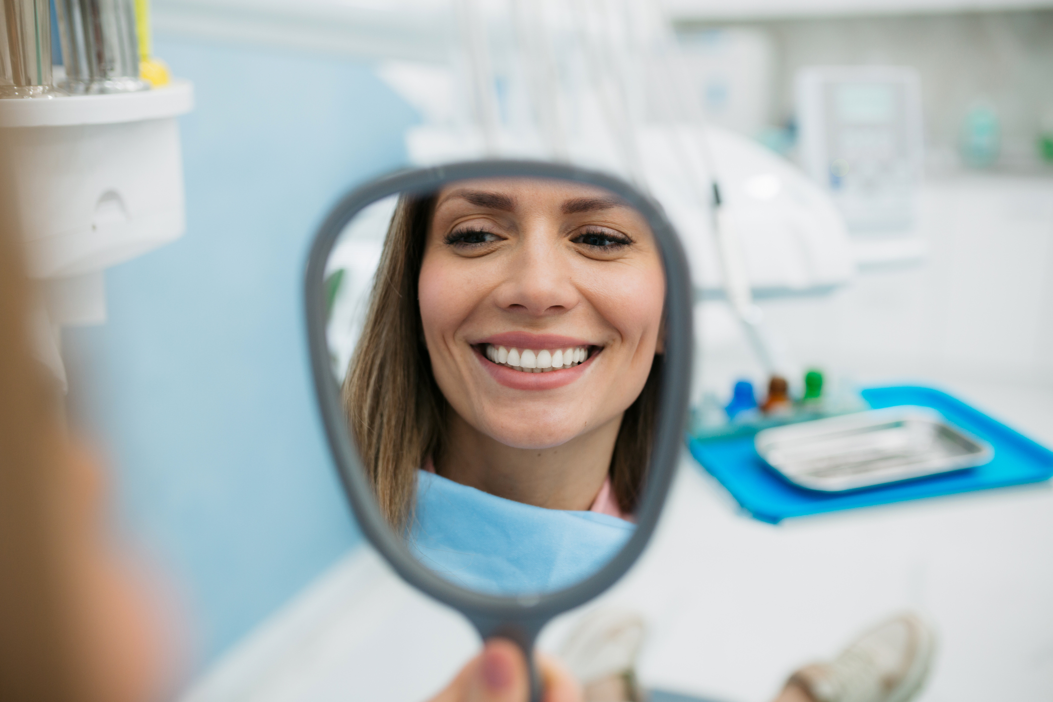 Happy female patient